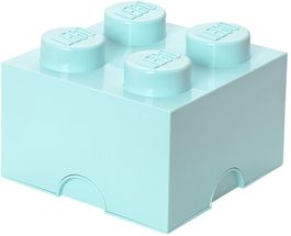 Boîte rangement Lego bleu azur 25 x 25 x 18 cm