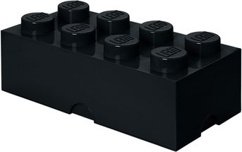 Boîte rangement Lego noir 50 x 25 x 18 cm