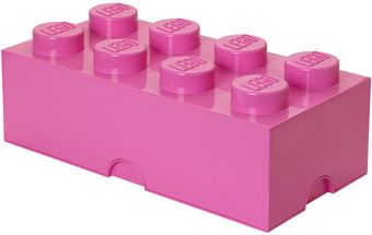 Boîte rangement Lego rose 50 x 25 x 18 cm