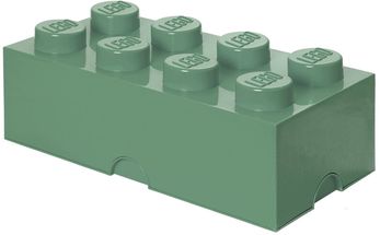 Boîte rangement Lego vert armée 50 x 25 x 18 cm