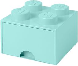 Caja de Almacenamiento LEGO® con Cajón Celeste 25 x 25 x 18 cm