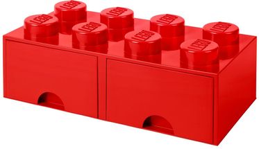 LEGO® Opbergbox - met Lades - Rood - 50 x 25 x 18 cm