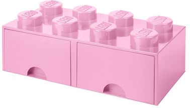 LEGO® Aufbewahrungsbox mit Schubladen Zartrosa 50x25x18 cm