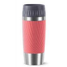 Bouteille isotherme Emsa Travel Mug Easy Twist Corail - 360 ml