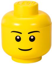 Boîte rangement LEGO tête Boy Ø 16 x 18.5 cm