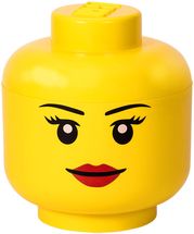 Boîte rangement LEGO tête Girl Ø 24 x 27.1 cm