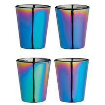 Vasos de chupito BarCraft Rainbow 50 ml - 4 piezas