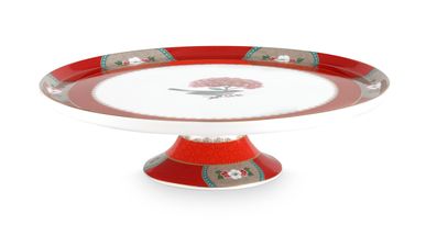 Pip Studio Blushing Birds taartplateau ø 30cm - rood
