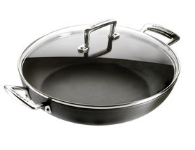 Le Creuset Hapjespan - met deksel - Les Forgées TNS - ø 30 cm / 3.6 liter - standaard anti-aanbaklaag