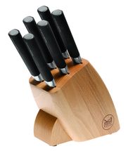 Couteaux à steak avec Bloc à couteaux Sambonet 7 pièces