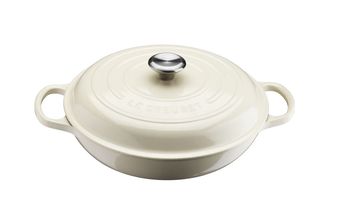 Le Creuset braadpan Campagnard creme Ø 30 cm