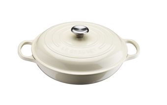 Le Creuset braadpan Campagnard creme Ø 30 cm