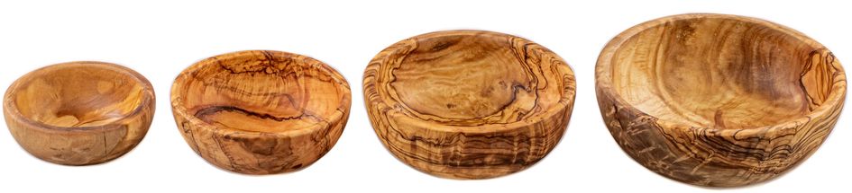 Bol Jay Hill Tunea - en bois d'olivier - 4 pièces