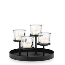 Blomus Waxinelichthouder Nero Rond - 4 Kaarsen