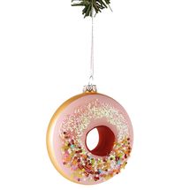 Nordic Light Weihnachtskugel Donut Rosa 10 cm