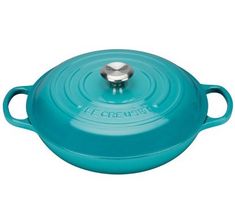 Le Creuset braadpan Campagnard caribbean blauw Ø 30 cm