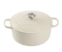 Le Creuset braadpan Signature creme Ø 22 cm