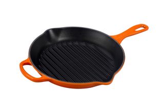 Le Creuset grillpan rond oranje-rood Ø 26 cm