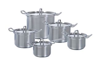 Bk pannenset Q-Linair Master glas 5-delig