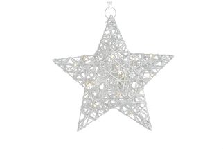 Étoile de Noël Countryfield Zilver Leonie A - avec minuterie LED - Petite