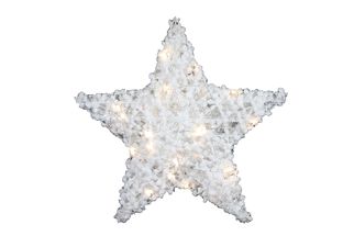 Estrella de Navidad con LEDs y temporizador Countryfield Maisie Pequeña Blanca A
