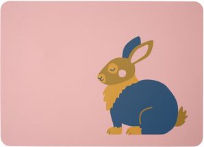 ASA Selection Placemat Kids - Konijn Karla - 46 x 33 cm
