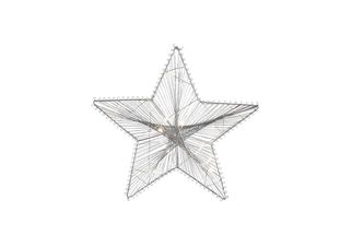 Étoile de Noël Countryfield Argent Pollux - avec minuterie LED - Petite