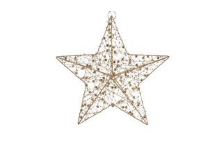 Étoile de Noël Countryfield cuivre Talitha - avec minuterie LED - Grande