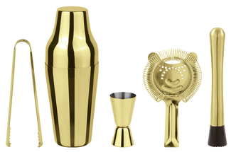 Set cocktail Paderno Parisian oro 5 pezzi