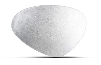 Salt Pepper Placemat Kunstleer Zilver 47 x 32 cm