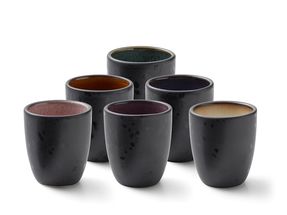 Tasses à espresso Bitz Gastro Noir/multicolore 100 ml - 6 pièces