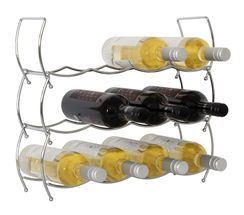 Portabottiglie vino Bar Essentials in acciaio impilabile - 12 bottiglie