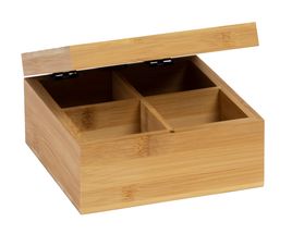CasaLupo Theedoos Organic Bamboe 4-Vaks