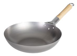 Poêle à wok Blackwell Voccelli - Acier - ø 30 cm - Sans revêtement antiadhésif
