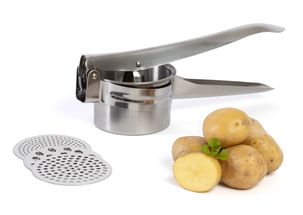 Presse-purée Sareva / Presse-purée pour pommes de terre - Acier inoxydable - ø 10 cm