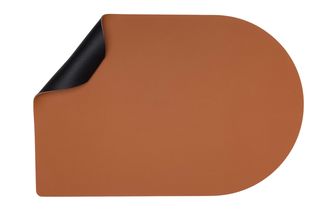 Mantel Individual Jay Hill Cuero Cognac Negro Bread 30 x 44 cm - 6 Piezas - Doble Cara