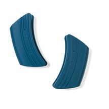 Le Creuset Silicone Set of 2 Pot Holders Deep Teal 12 x 6 cm