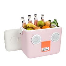 Sunnylife Kühlbox - mit Bluetooth-Lautsprechern - 15 Liter - rosa