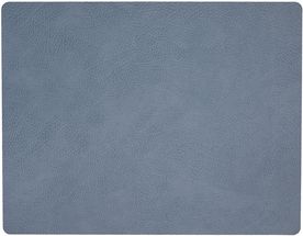 LIND DNA Placemat Hippo - Leer - Light Blue - 45 x 35 cm