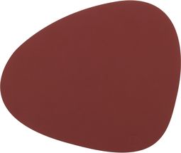 Set de table LIND DNA Nupo - Cuir - Rouge - 44 x 37 cm