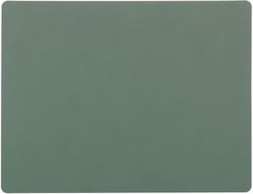 LIND DNA Platzdecke Nupo - Leder - Pastellgrün - 45 x 35 cm