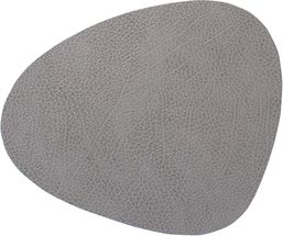 LIND DNA Placemat Hippo - Leer - Anthracite Grey - 44 x 37 cm