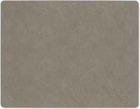 LIND DNA Placemat Nupo - Leer - Flint Grey - 45 x 35 cm