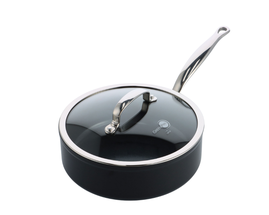 Tegame GreenPan - con coperchio - Barcellona Pro - Nero - ø 24 cm / 3,4 Litri - Rivestimento antiaderente in ceramica