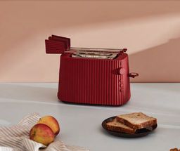 Alessi Toastklammern für den Plissé-Toaster - rot - Michele de Lucchi - MDL08RACKR