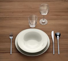 Assiette de dîner Alessi Ku - TI05/1 - ø 27 cm - par Toyo Ito