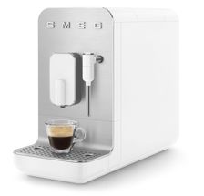 Machine à café SMEG avec broyeur intégré blanc - 1,4 litre - BCC02WHMEU