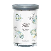Yankee Candle Geurkaars Large Tumbler - met 2 lonten - Baby Powder - 15 cm / ø 10 cm