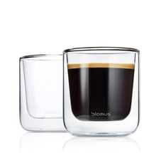 Blomus Dubbelwandige Glazen Koffie Nero 200 ml - 2 Stuks