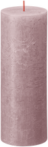 Bougie pilier Bolsius Rust Ash rose - 19 cm / Ø 7 cm